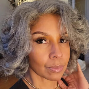 Ready-to-Go | Silver Grey Glueless 5x5 Lace Closure Loose Curly Wig