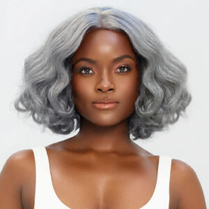 Ready-to-Go | Boss Vibe Body Wave Grey Glueless Pre-Cut Bob Wig