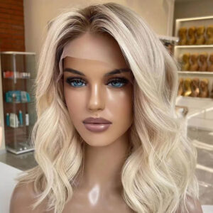 Ready-to-Go | Ash Blonde / Omber Blonde Pre-Cut 13x4 Lace Frontal Loose Body Wave Wig